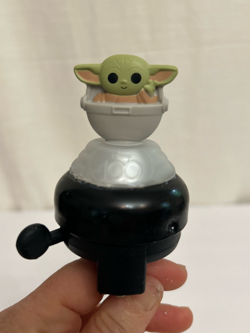 Bike Bell‎ NWT With Upcycled Star Wars Grogu Baby Yoda Toy